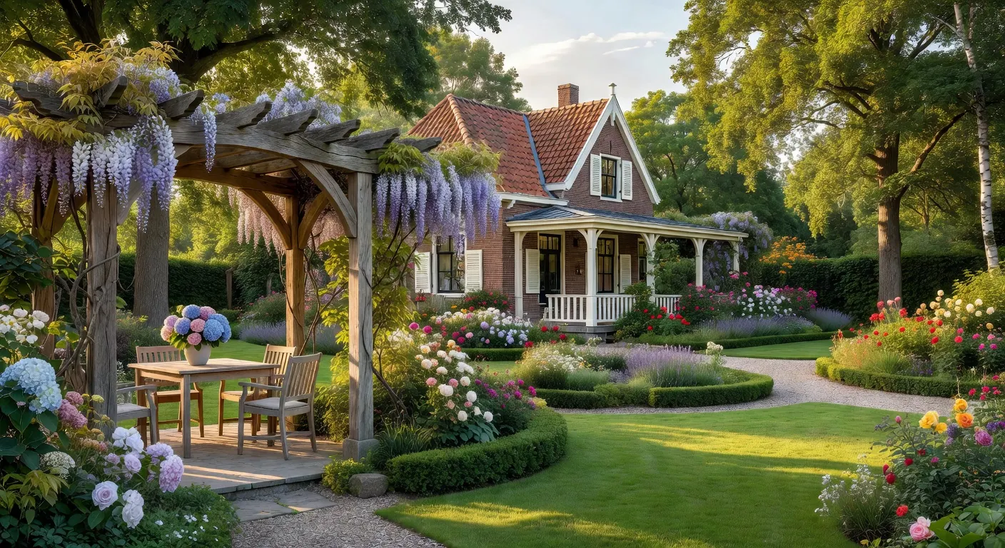 Moderne pergola met geïntegreerde LED-verlichting en verwarming voor optimaal tuincomfort