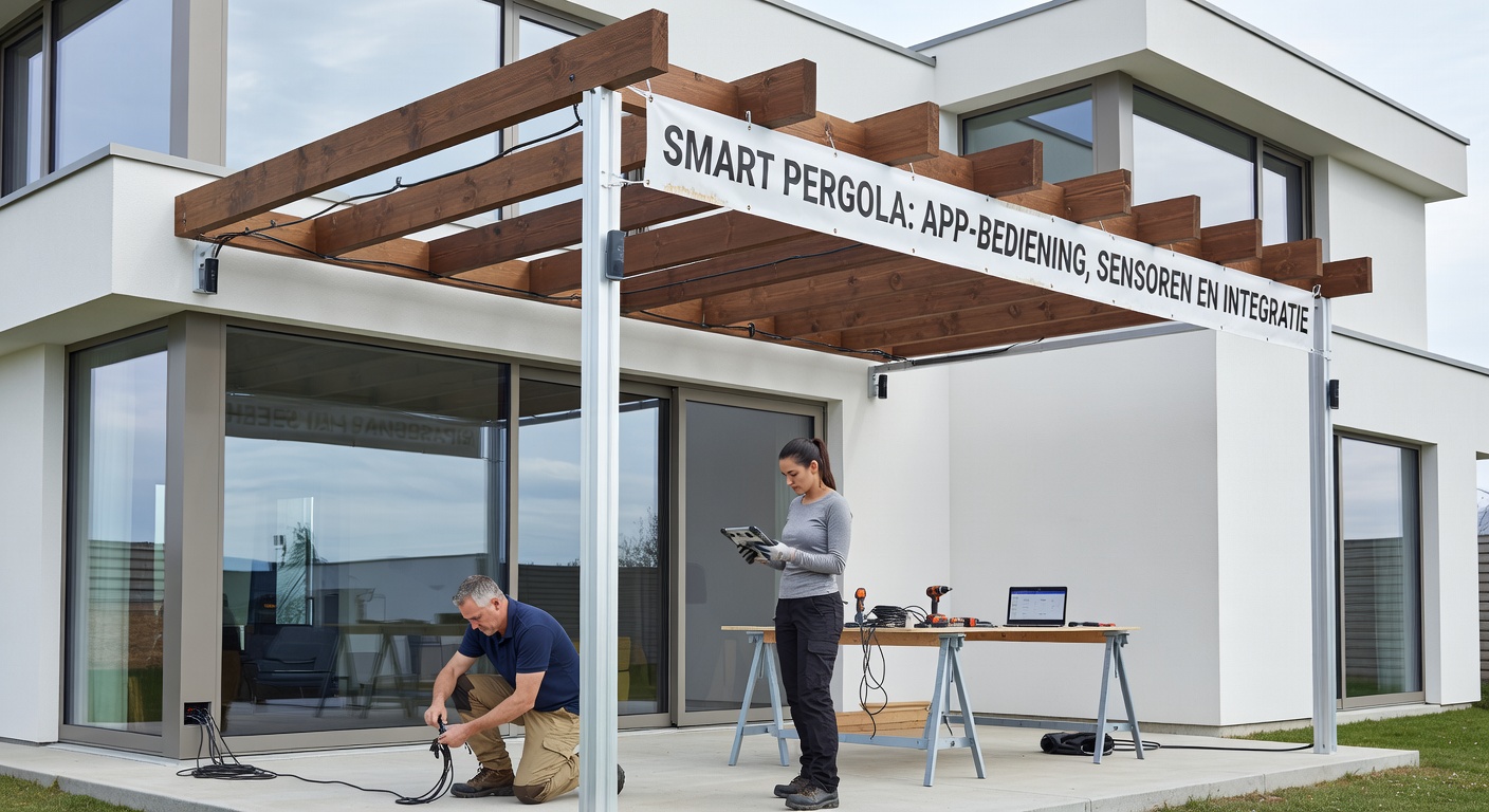 Smart pergola: app-bediening, sensoren en integratie