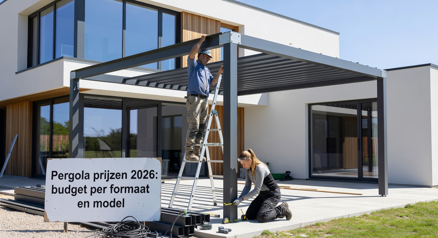Pergola prijzen 2026: budget per formaat en model