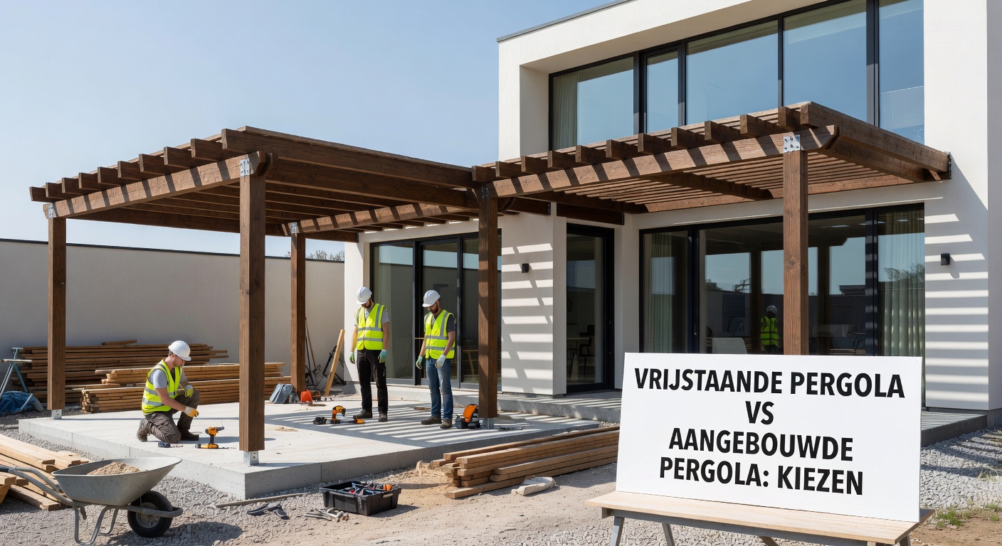 Vrijstaande pergola vs aangebouwde pergola: kiezen