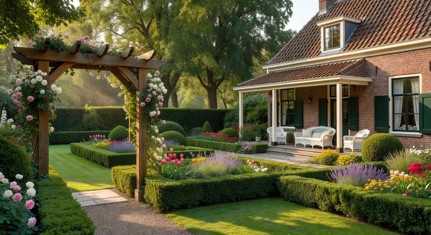 Moderne slimme veranda met domotica, sensors en app-bediening