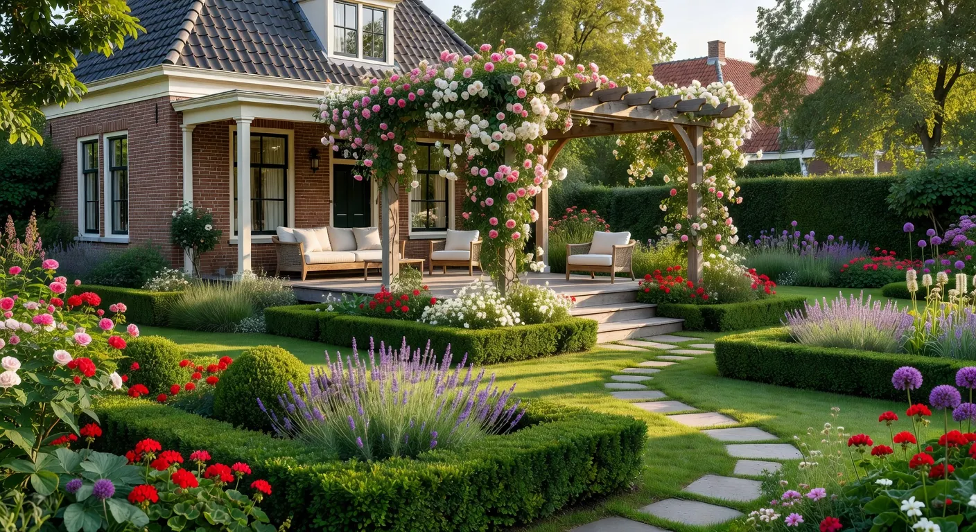 Vergelijking tussen een veranda en pergola in een Nederlandse tuin